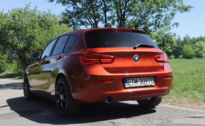 BMW Seria 1 cena 69000 przebieg: 102000, rok produkcji 2018 z Piaski małe 254